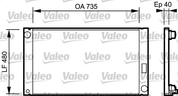 Valeo 735033 - Радіатор, охолодження двигуна avtolavka.club