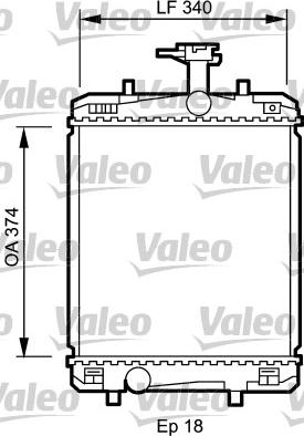 Valeo 735072 - Радіатор, охолодження двигуна avtolavka.club