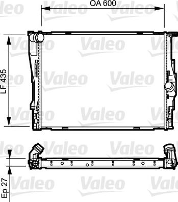 Valeo 735194 - Радіатор, охолодження двигуна avtolavka.club