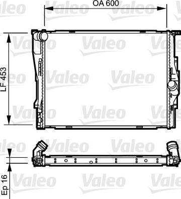 Valeo 735195 - Радіатор, охолодження двигуна avtolavka.club