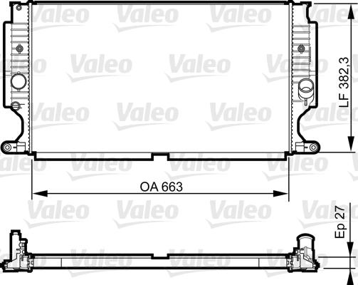 Valeo 735188 - Радіатор, охолодження двигуна avtolavka.club