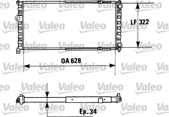 Valeo 730945 - Радіатор, охолодження двигуна avtolavka.club