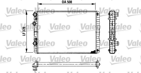 Valeo 730954 - Радіатор, охолодження двигуна avtolavka.club