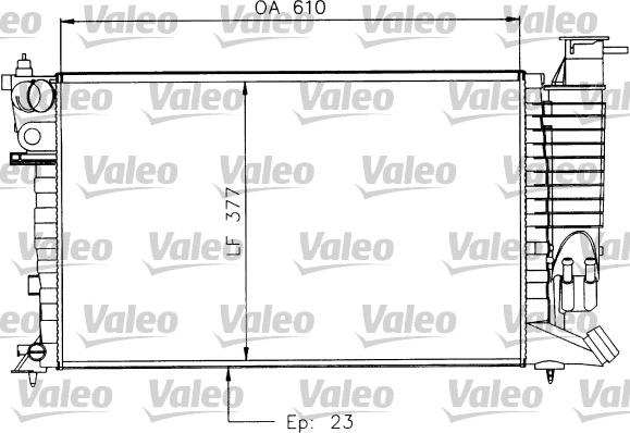 Valeo 730927 - Радіатор, охолодження двигуна avtolavka.club