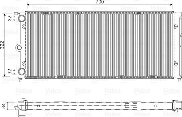 Valeo 730485 - Радіатор, охолодження двигуна avtolavka.club