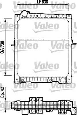 Valeo 730543 - Радіатор, охолодження двигуна avtolavka.club