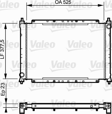 Valeo 730565 - Радіатор, охолодження двигуна avtolavka.club