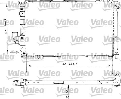 Valeo 730536 - Радіатор, охолодження двигуна avtolavka.club