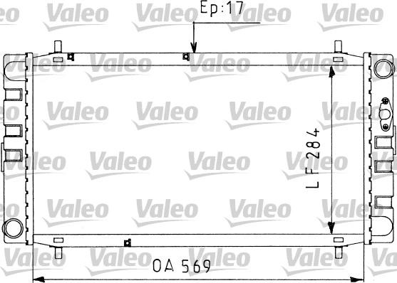 Valeo 730578 - Радіатор, охолодження двигуна avtolavka.club