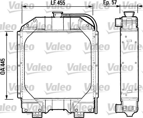 Valeo 730851 - Радіатор, охолодження двигуна avtolavka.club