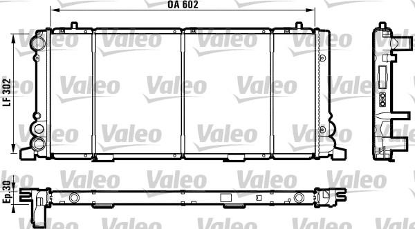 Valeo 730349 - Радіатор, охолодження двигуна avtolavka.club