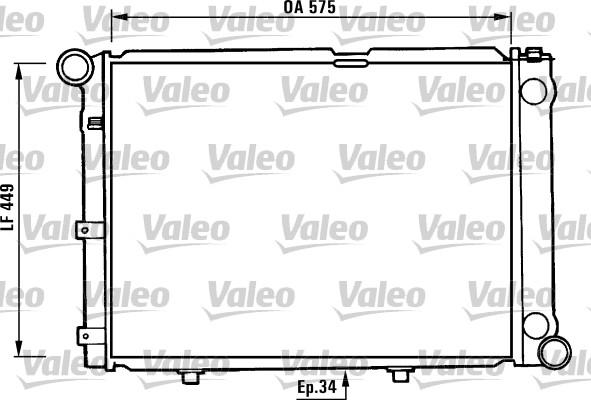 Valeo 730344 - Радіатор, охолодження двигуна avtolavka.club