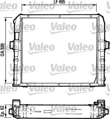 Valeo 730384 - Радіатор, охолодження двигуна avtolavka.club