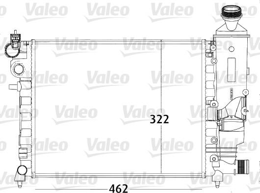 Valeo 731498 - Радіатор, охолодження двигуна avtolavka.club