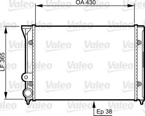 Valeo 731401 - Радіатор, охолодження двигуна avtolavka.club