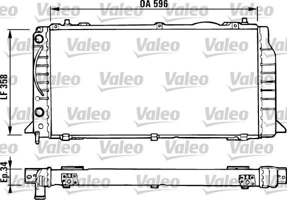 Valeo 731422 - Радіатор, охолодження двигуна avtolavka.club