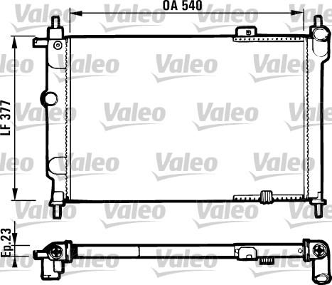 Valeo 731551 - Радіатор, охолодження двигуна avtolavka.club