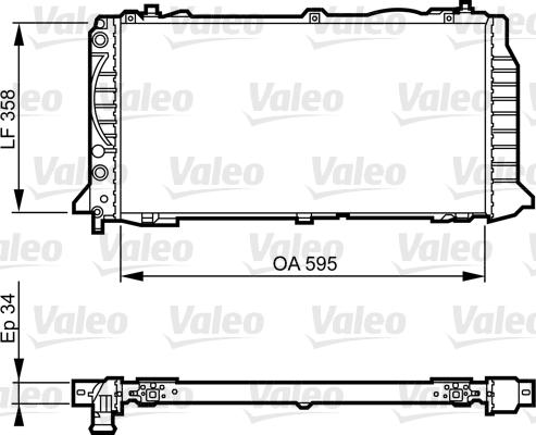 Valeo 731501 - Радіатор, охолодження двигуна avtolavka.club