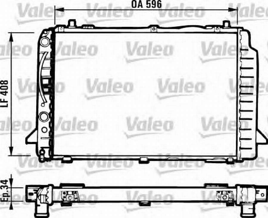 Valeo 731502 - Радіатор, охолодження двигуна avtolavka.club