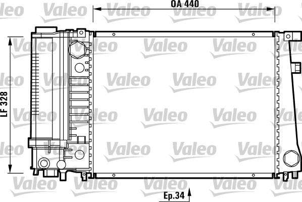 Valeo 731510 - Радіатор, охолодження двигуна avtolavka.club