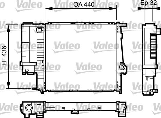 Valeo 731511 - Радіатор, охолодження двигуна avtolavka.club