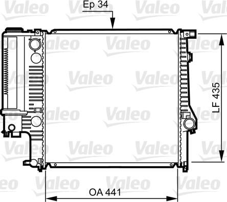 Valeo 731512 - Радіатор, охолодження двигуна avtolavka.club