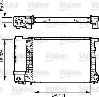 Valeo 731520 - Радіатор, охолодження двигуна avtolavka.club