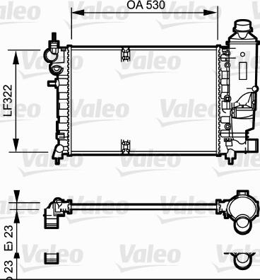 Valeo 731527 - Радіатор, охолодження двигуна avtolavka.club