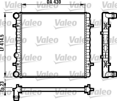Valeo 731607 - Радіатор, охолодження двигуна avtolavka.club