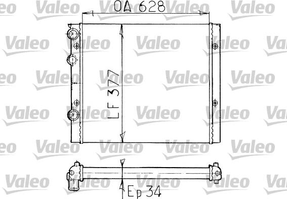 Valeo 731038 - Радіатор, охолодження двигуна avtolavka.club