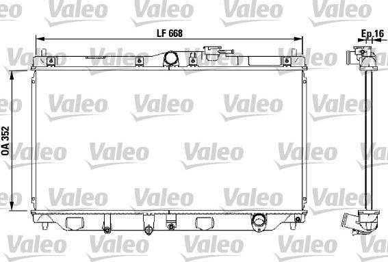 Valeo 731076 - Радіатор, охолодження двигуна avtolavka.club