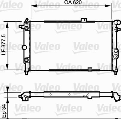 Valeo 731175 - Радіатор, охолодження двигуна avtolavka.club