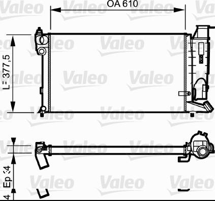 Valeo 731176 - Радіатор, охолодження двигуна avtolavka.club