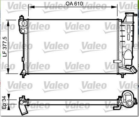 Valeo 731391 - Радіатор, охолодження двигуна avtolavka.club