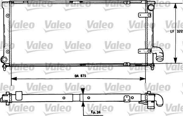 Valeo 731269 - Радіатор, охолодження двигуна avtolavka.club