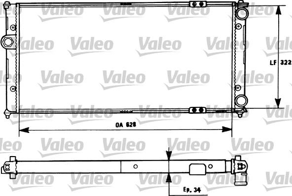 Valeo 731266 - Радіатор, охолодження двигуна avtolavka.club