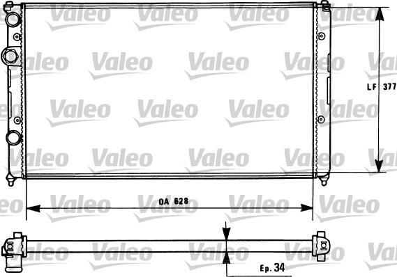 Valeo 731267 - Радіатор, охолодження двигуна avtolavka.club