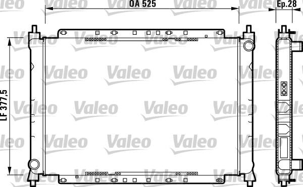 Valeo 731209 - Радіатор, охолодження двигуна avtolavka.club