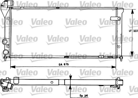 Valeo 731270 - Радіатор, охолодження двигуна avtolavka.club