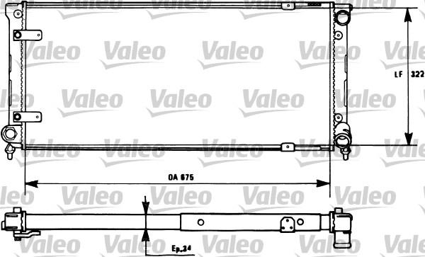 Valeo 731271 - Радіатор, охолодження двигуна avtolavka.club