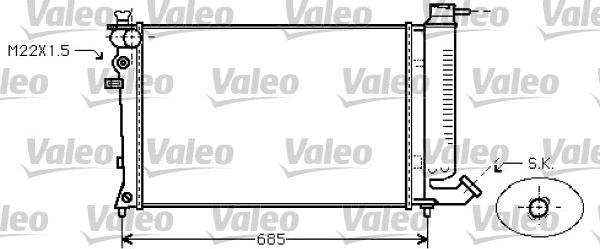 Valeo 731753 - Радіатор, охолодження двигуна avtolavka.club