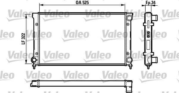 Valeo 731729 - Радіатор, охолодження двигуна avtolavka.club