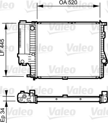 Valeo 731725 - Радіатор, охолодження двигуна avtolavka.club