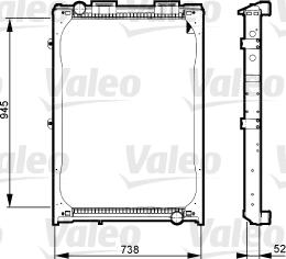 Valeo 733430 - Радіатор, охолодження двигуна avtolavka.club