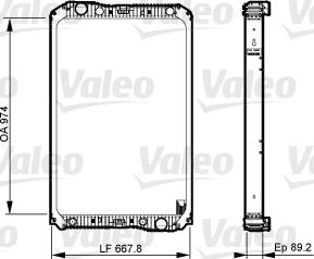 Valeo 733545 - Радіатор, охолодження двигуна avtolavka.club