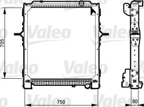 Valeo 733548 - Радіатор, охолодження двигуна avtolavka.club