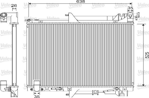 Valeo 733146 - Радіатор, охолодження двигуна avtolavka.club