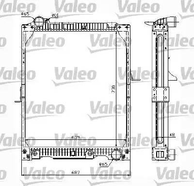 Valeo 732990 - Радіатор, охолодження двигуна avtolavka.club