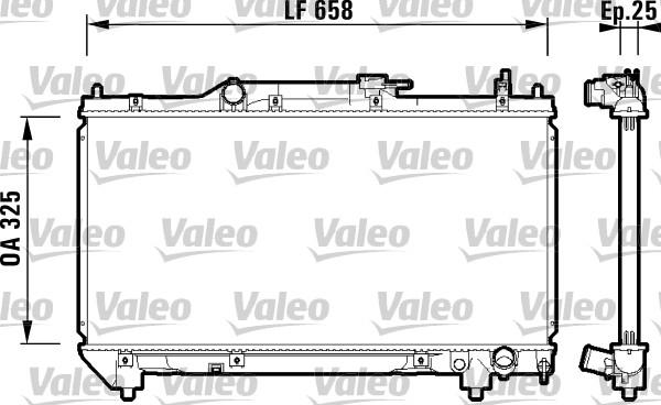 Valeo 732951 - Радіатор, охолодження двигуна avtolavka.club