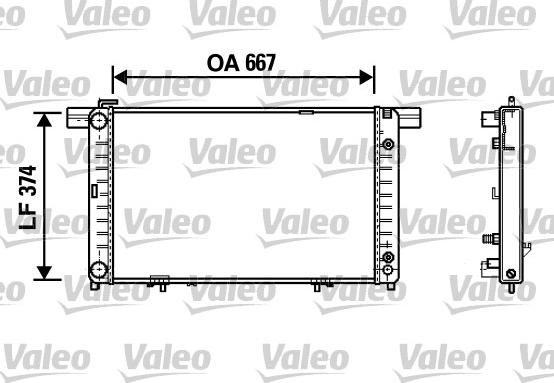 Valeo 732454 - Радіатор, охолодження двигуна avtolavka.club